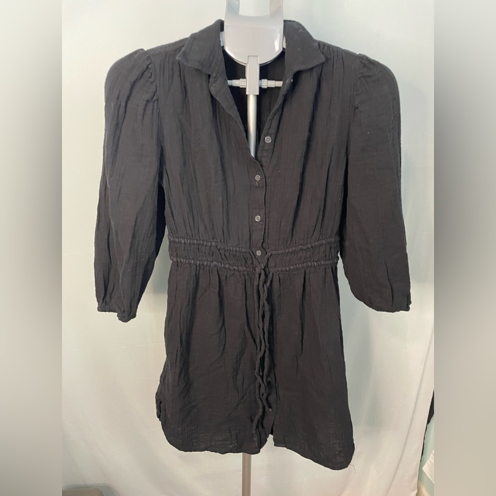 Gap Black Women's gauze shirt dress size‎ XS